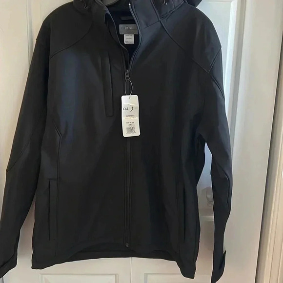 Y2K ,vintage tag,NWT MEN Large soft shell black jacket !Exc cond! Sporty,classic - Picture 2 of 14